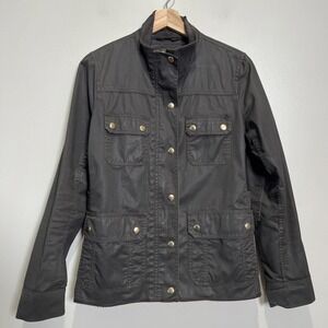 J.CREW Women's Relaxed Boyfriend Field Jacket Size SMALL Cinch Waist‎ Utility